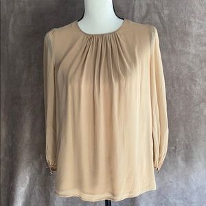 Nude 100% silk blouse Elisabetta Franchi.